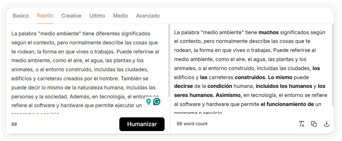 humanizar texto